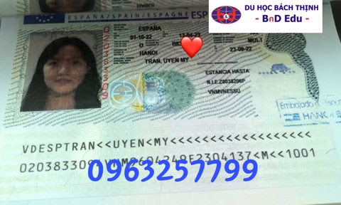 CHÚC MỪNG TRẦN UYÊN MY NHẬN VISA DU HỌC TÂY BAN NHA