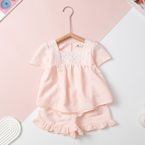 HY5 Bộ cotton trẻ em - bé gái G005 10/14 (Ri3) PH1105