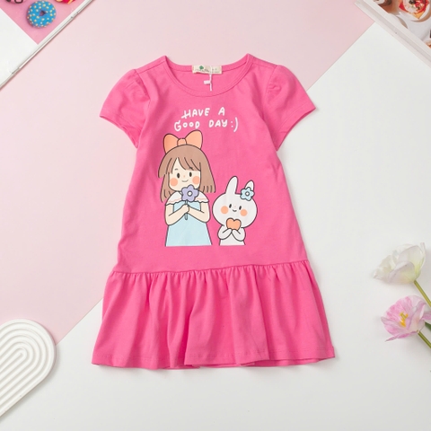 H520 váy cotton BG ngắn tay 2/12 in hình (Ri6)