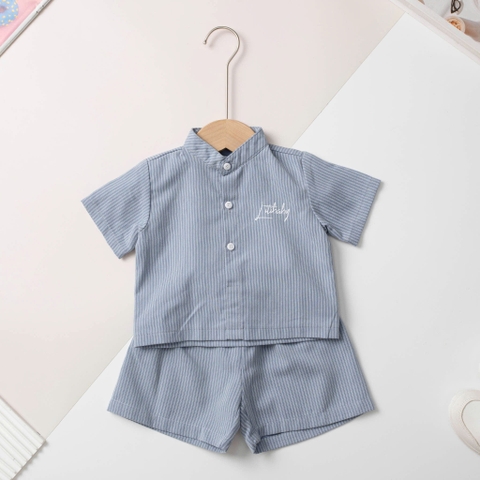 HY5 Bộ cotton trẻ em - bé trai B001 6/36 (Ri5) PH1138 sọc kẻ
