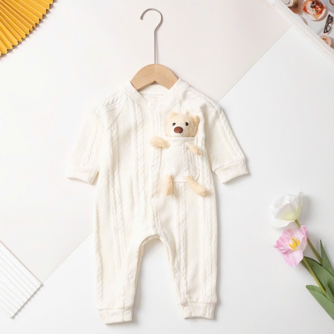 H572 Bộ thời trang trẻ em - F05 9/24 (Ri4) body sơ sinh khủng long, túi gấu