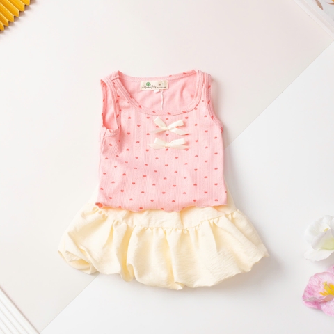 HY5 Bộ cotton trẻ em - bé gái G001 1/7 (Ri7) PH1151