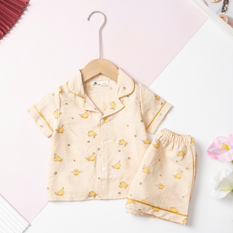 XM105 Bộ cotton trẻ em - bé gái G002 1/6 (Ri6) Pizama