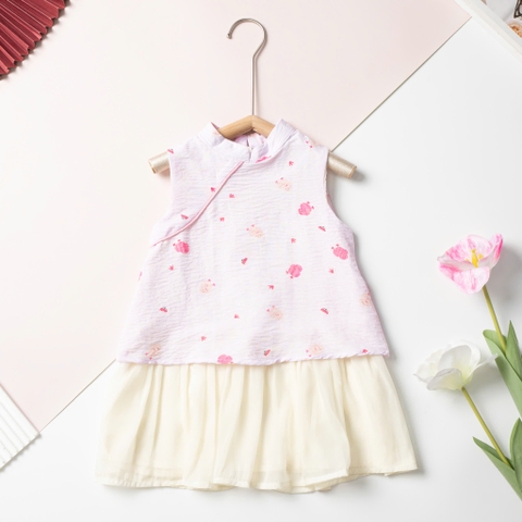 HY5 Bộ cotton trẻ em - bé gái ĐG005 2/8 (Ri4) PH1225