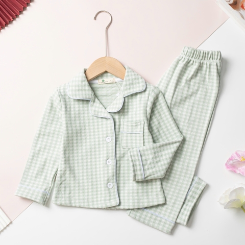 H581 Bộ cotton trẻ em - bé gái ĐG006 2/12 (Ri6) pizama