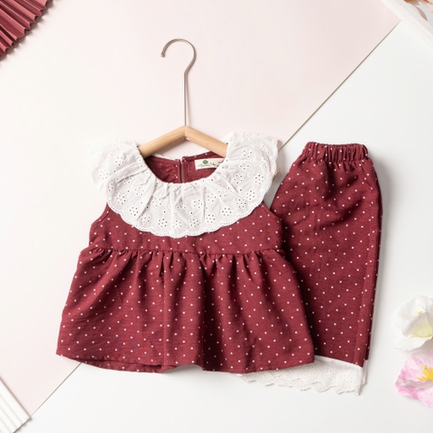 HY5 Bộ cotton trẻ em - bé gái G002 2/10 (Ri5) PH1206