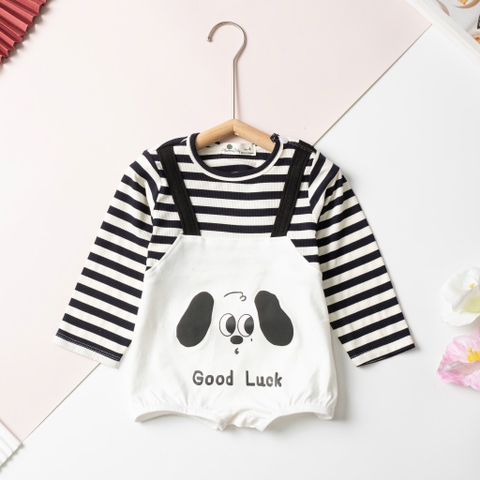 H589 Bộ thời trang trẻ em - F06 59/90 (Ri5)  body con chó sơ sinh
