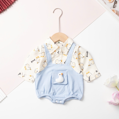 XM112 Bộ cotton trẻ em - bé trai ĐB006 59/90 (Ri5) con vịt