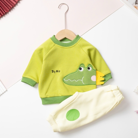 XM116 Bộ cotton trẻ em - bé trai ĐB002 1/5 (Ri5) Khủng Long