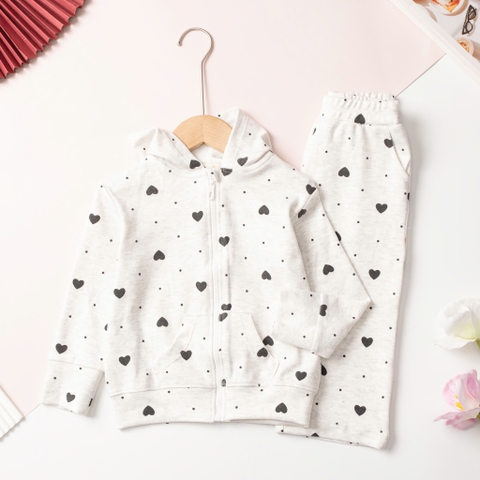 H599 Bộ cotton trẻ em - bé gái ĐG006 2/12 (Ri6) Bộ nỉ