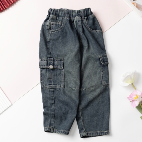 XM202 Quần trẻ em - ĐQ09 3/7 (Ri5) Quần bò