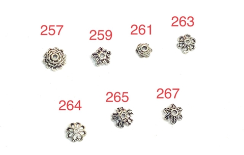 CHARM BẠC ỐP HOA XINH
