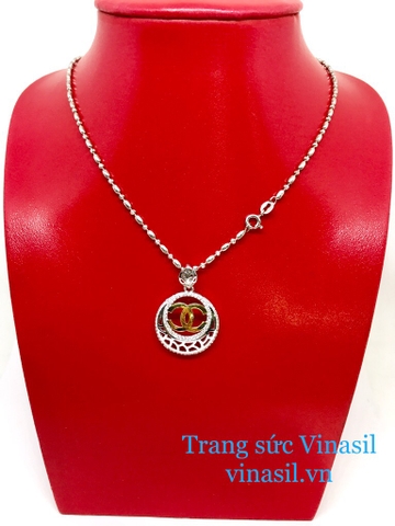 dây chuyền bạc xi