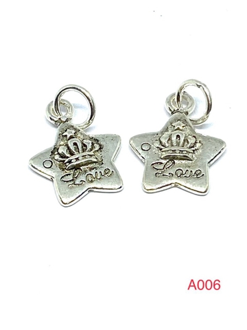 charm bạc hình ngôi sao