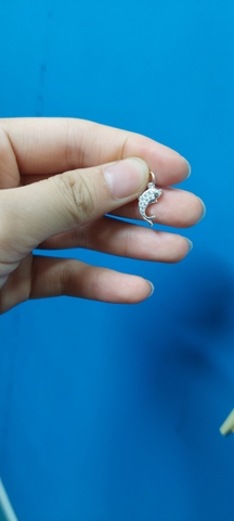 Charm cá chép đính đá treo T131