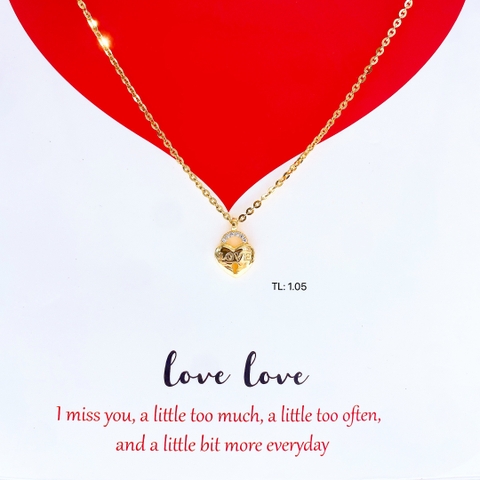DÂY CHUYỀN VÀNG 10K NỮ CHỮ LOVE