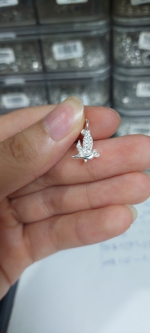 Charm chim mini đính đá bay T136