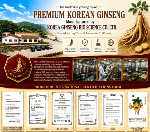 Korea Ginseng Bio Science Co.,Ltd - Nhà Máy Sản Xuất Sâm Hàn Quốc Hàng Đầu