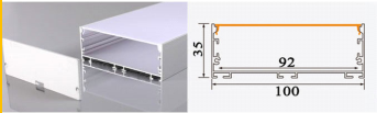 THANH NHÔM ĐỊNH HÌNH PROFILE CHO LED 100x 35mm
