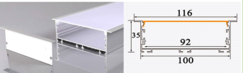 THANH NHÔM ĐỊNH HÌNH PROFILE CHO LED A100x 35mm