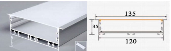 THANH NHÔM ĐỊNH HÌNH PROFILE CHO LED A120x 35mm