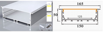 THANH NHÔM ĐỊNH HÌNH PROFILE CHO LED A150x 35mm