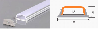 THANH NHÔM UỐN DẺO UỐN CONG ĐỊNH HÌNH CHO LED 18 x 6mm