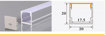 THANH NHÔM ĐỊNH HÌNH PROFILE CHO LED 20 x 20mm