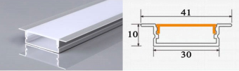 THANH NHÔM ĐỊNH HÌNH PROFILE CHO LED A30x 10mm