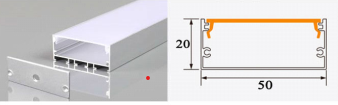 THANH NHÔM ĐỊNH HÌNH PROFILE CHO LED 50x 20mm