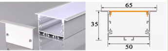THANH NHÔM ĐỊNH HÌNH PROFILE CHO LED A50x 35mm