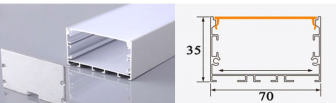 THANH NHÔM ĐỊNH HÌNH PROFILE CHO LED 70x 35mm