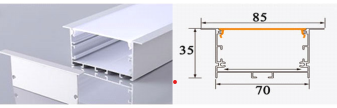 THANH NHÔM ĐỊNH HÌNH PROFILE CHO LED A70x 35mm