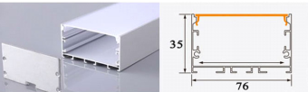 THANH NHÔM ĐỊNH HÌNH PROFILE CHO LED 76x 35mm