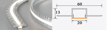 Thanh Nhôm Uốn Cong Zic Zắc 20x13mm