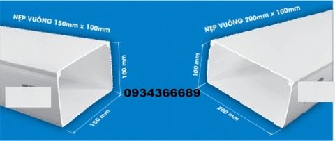 Máng nhựa vuông  200x100