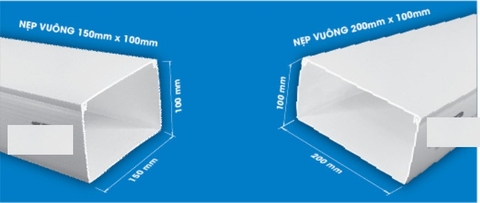 Máng nhựa vuông  150x100
