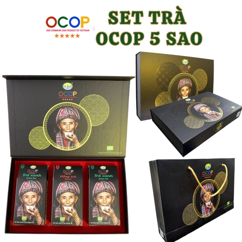 BỘ QUÀ BIẾU TRÀ OCOP 5 SAO (3 hộp 100g)