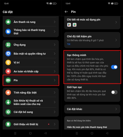 Hướng dẫn cách bật tính năng sạc thông minh trên OPPO A3 để bảo vệ pin tốt hơn