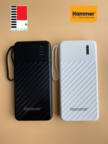 Sạc dự phòng Hammer H-PC03 10.000mah kèm cáp
