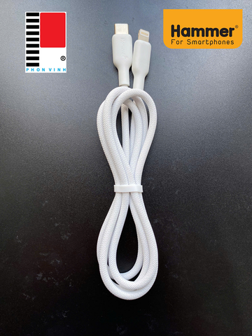 Cáp sạc TypeC-Lighting Hammer C21 đầu đúc