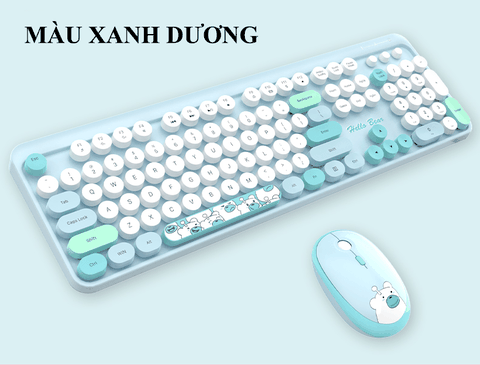 Combo phím và chuột không dây MOFII HELLO BEAR