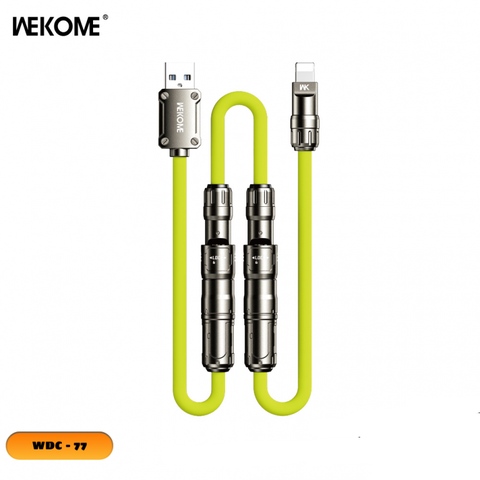 Cáp sạc 3 đầu Wekome wdc-77 240w