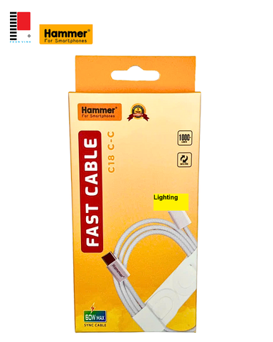 Cáp sạc TypeC-Lighting Hammer C18 3A