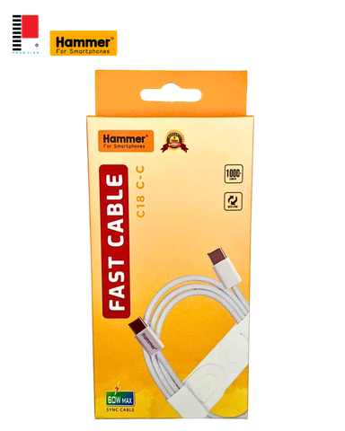 Cáp sạc Hammer C18 3A iphone 16 typeC-typeC