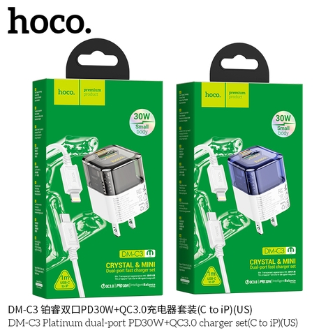 Bộ sạc nhanh Hoco DMC3 2 cổng