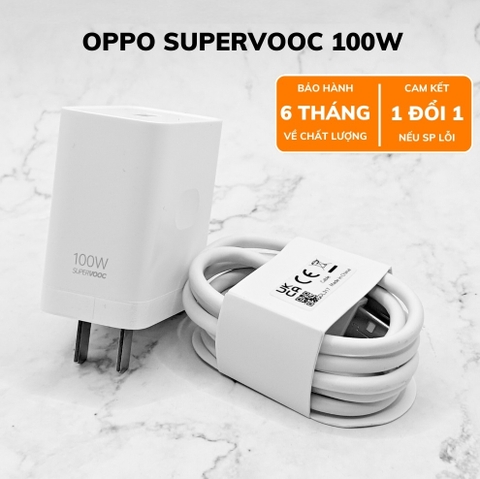 Bộ sạc Usb-TypeC oppo, Xiaomi 100w Chính hãng