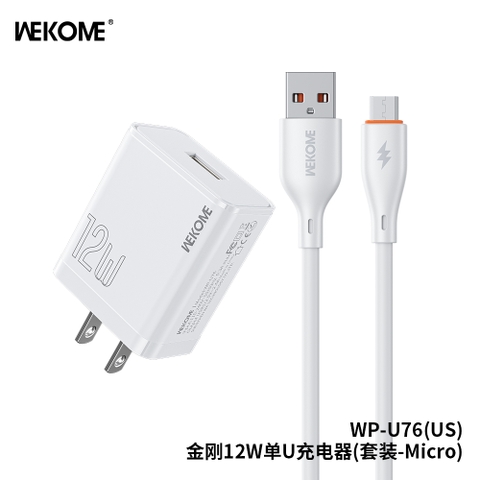 Bộ sạc Wekome WP-U76 12w Usb-Micro