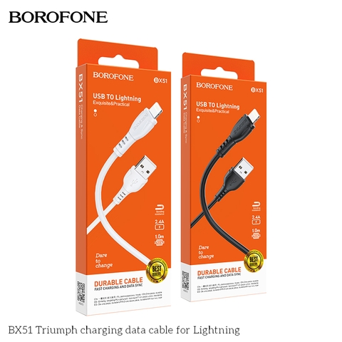 Cáp sạc Usb-Lighting Borofone bx51