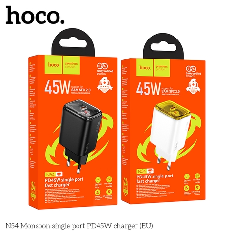 Cốc sạc Hoco N54 PD45w (1C)